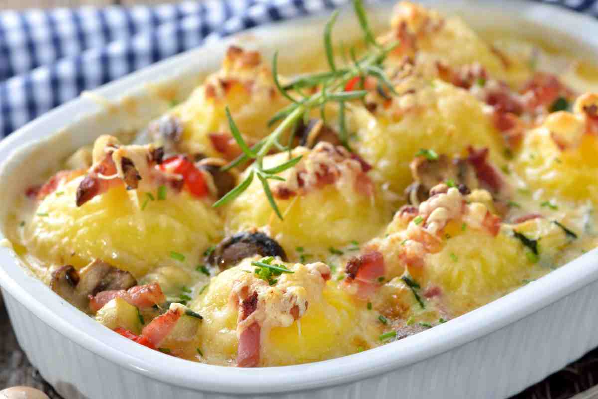 Gnocchi al forno in bianco ricetta