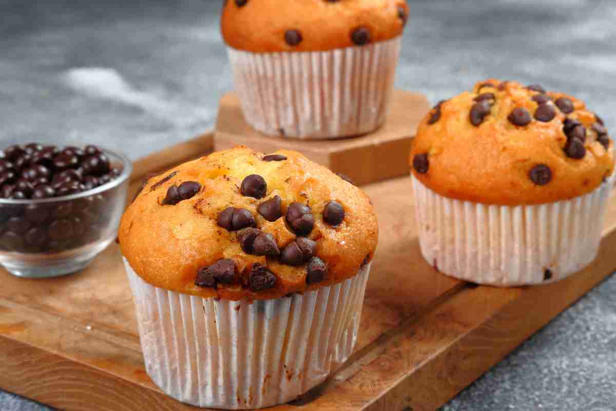 Muffin con gocce di cioccolato ricetta