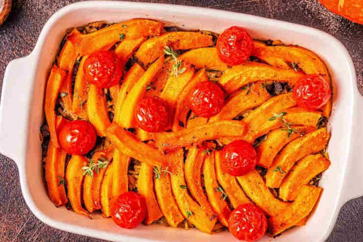 parmigiana di zucca e pancetta