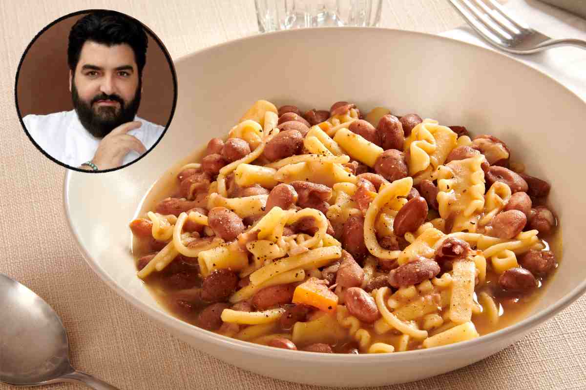 Con il freddo ritorna la pasta e fagioli: nella versione di Antonino Cannavacciuolo c’è un passaggio che la rende unica