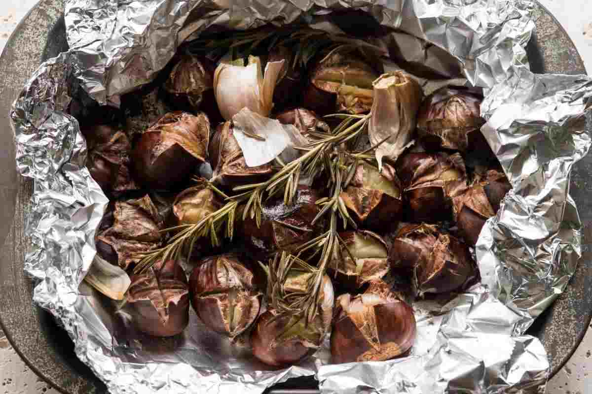 castagne al forno