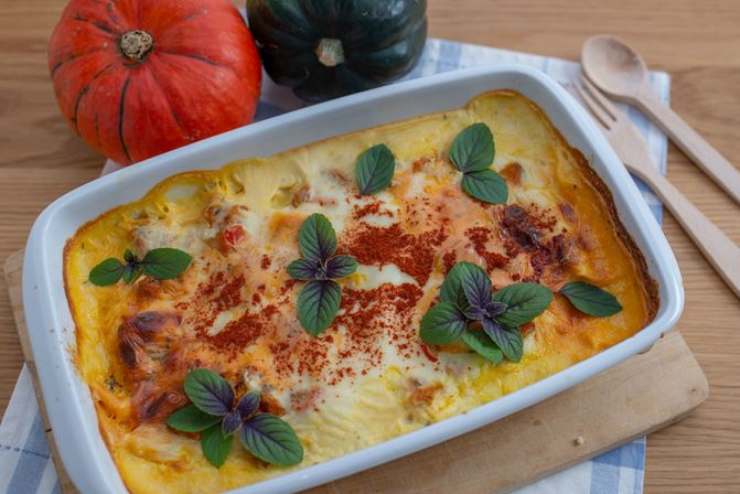 ricetta zucca provolone besciamella