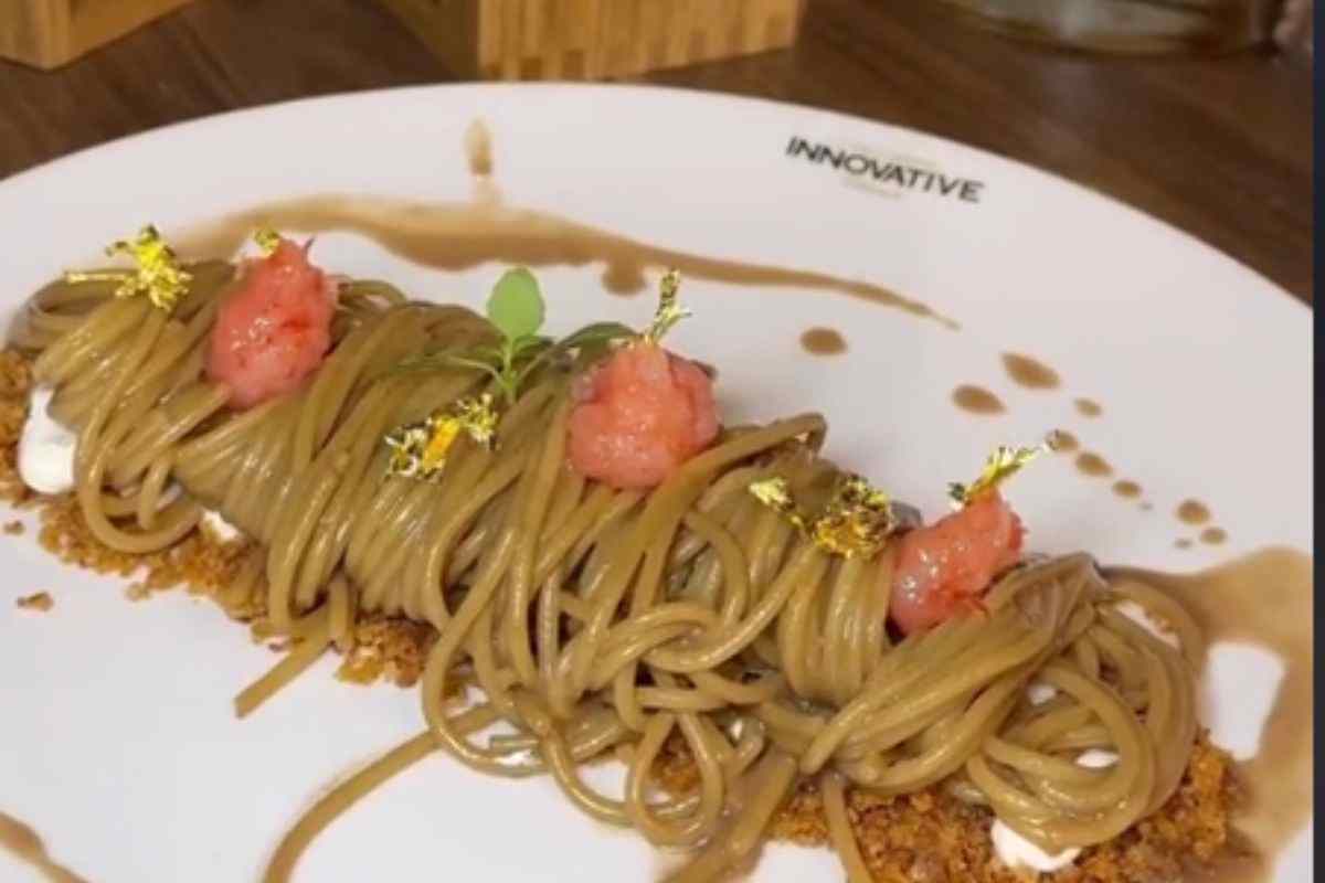 spaghetti cioccolato e gamberoni ricetta