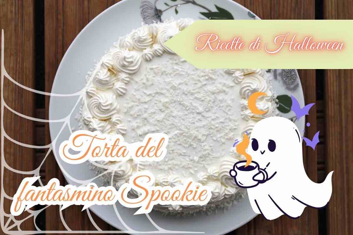 Torta del fantasmino Spookie: questa non fa di certo spaventare! Vedrai che bontà: basta solo un po’ di cocco