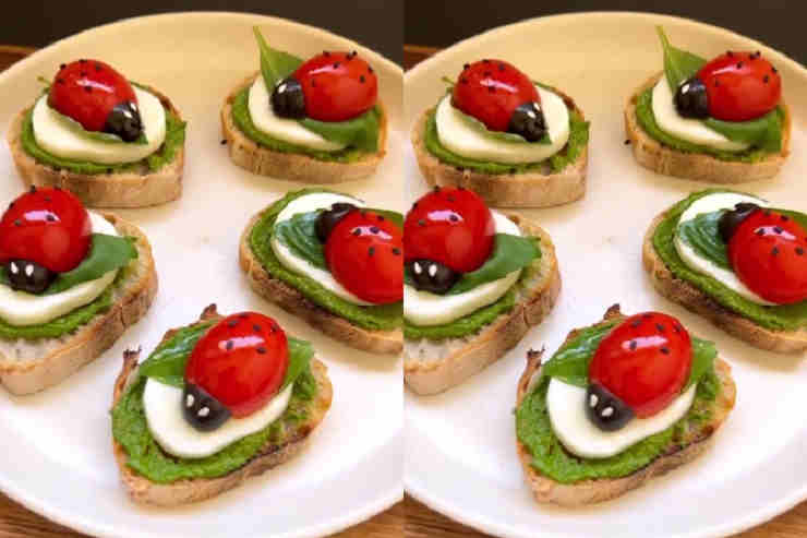 Bruschetta Coccinella, idea sfiziosa 