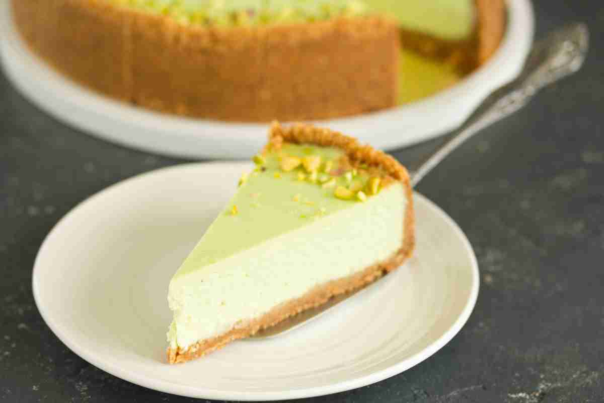 ricetta della cheesecake al pistacchio