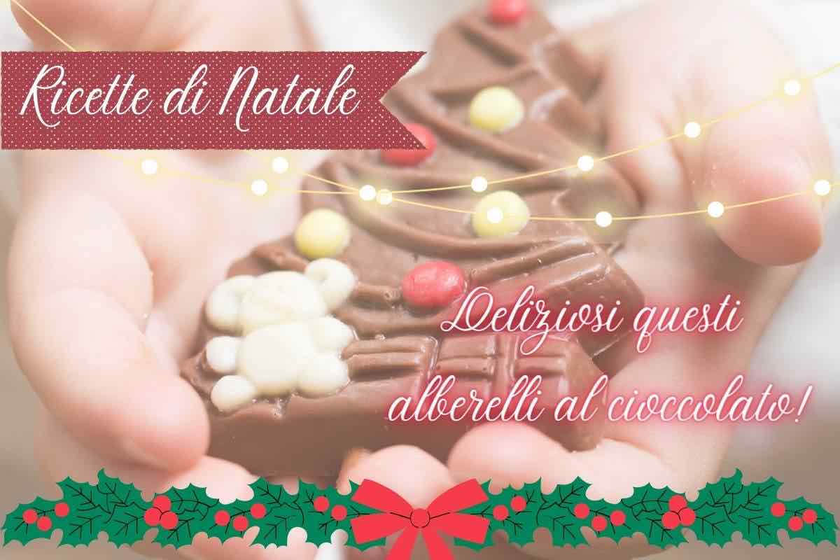 ricetta alberelli di natale al cioccolato