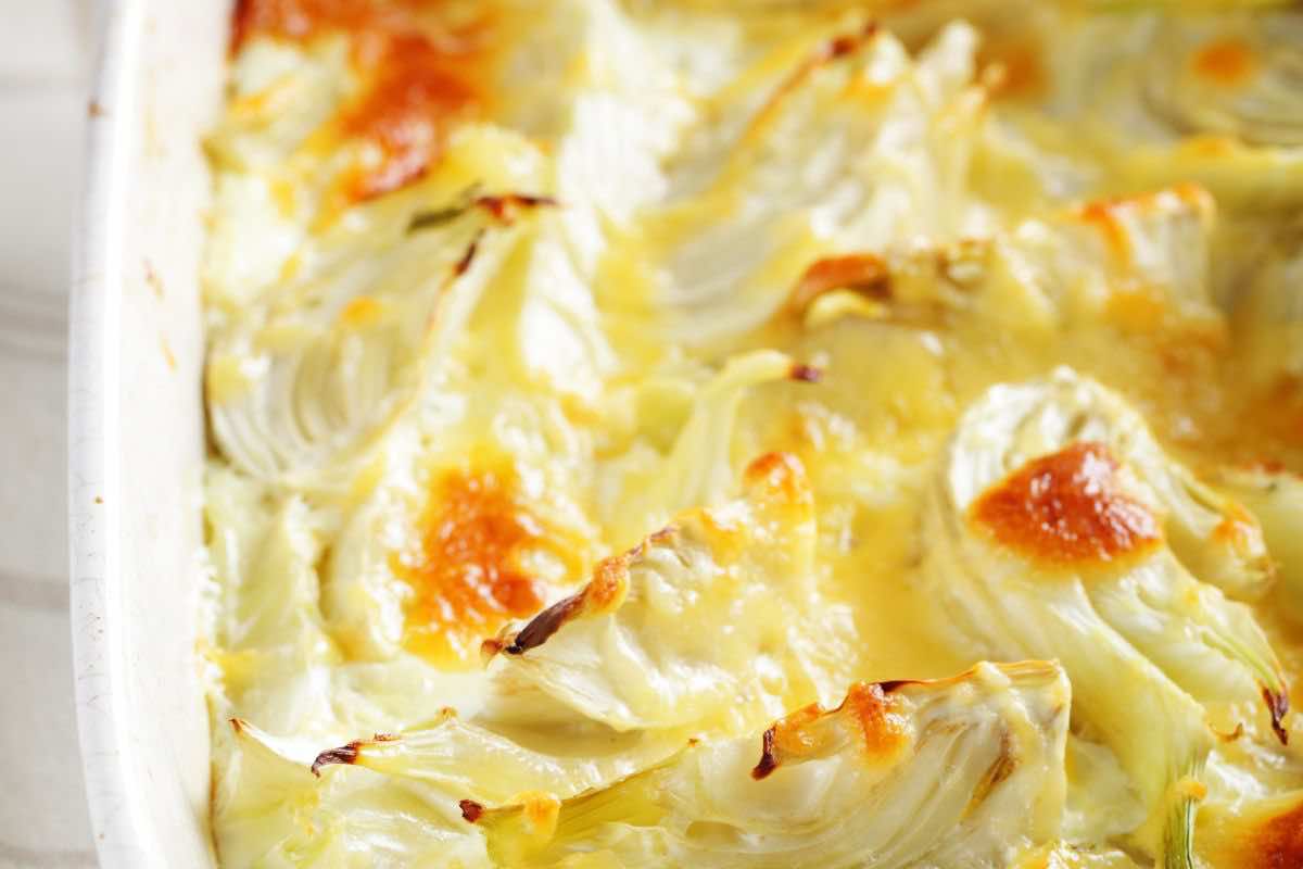 ricetta contorno finocchi gratinati 