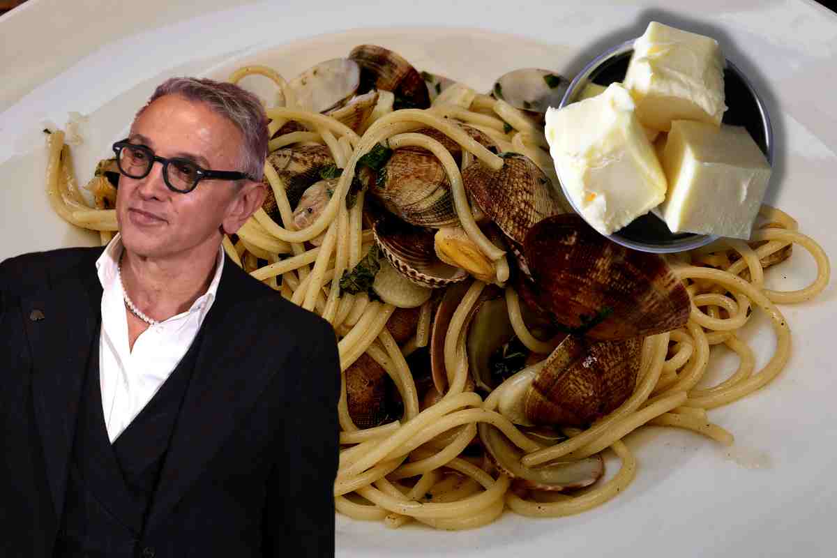 Gambero Rosso protegge Barbieri: “Solo gli ‘ignoranti’ non capiscono il burro nella pasta alle vongole”