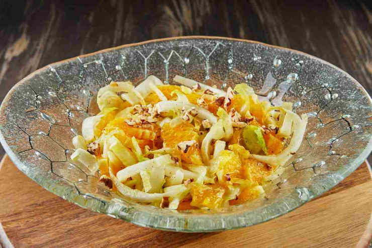 cicoria e arance insalata ricetta