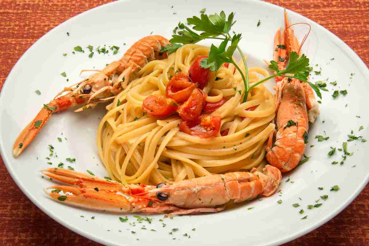 Linguine agli scampi ricetta