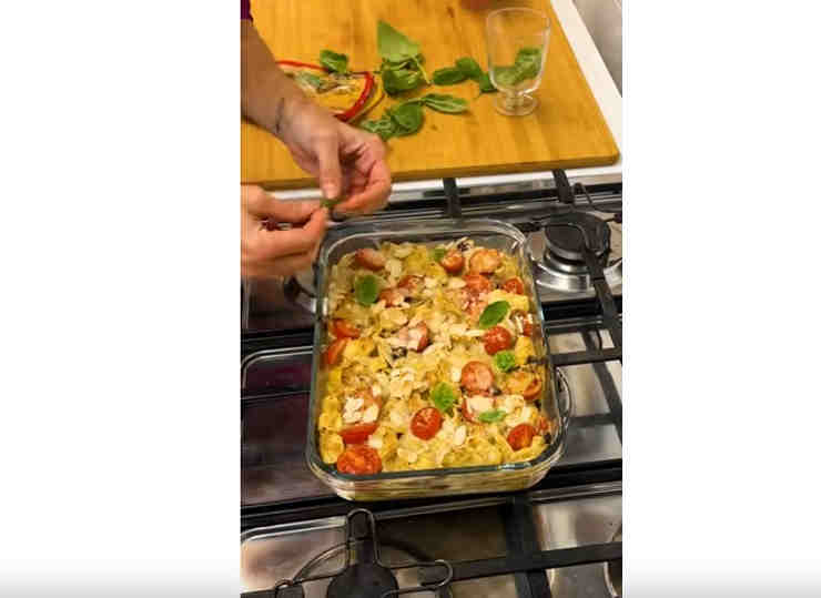 Orecchiette gratinate melanzane e caprino di Benedetta Parodi 