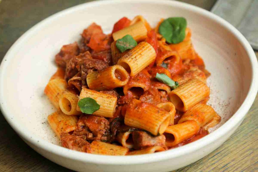 Pasta con sugo d'anatra 