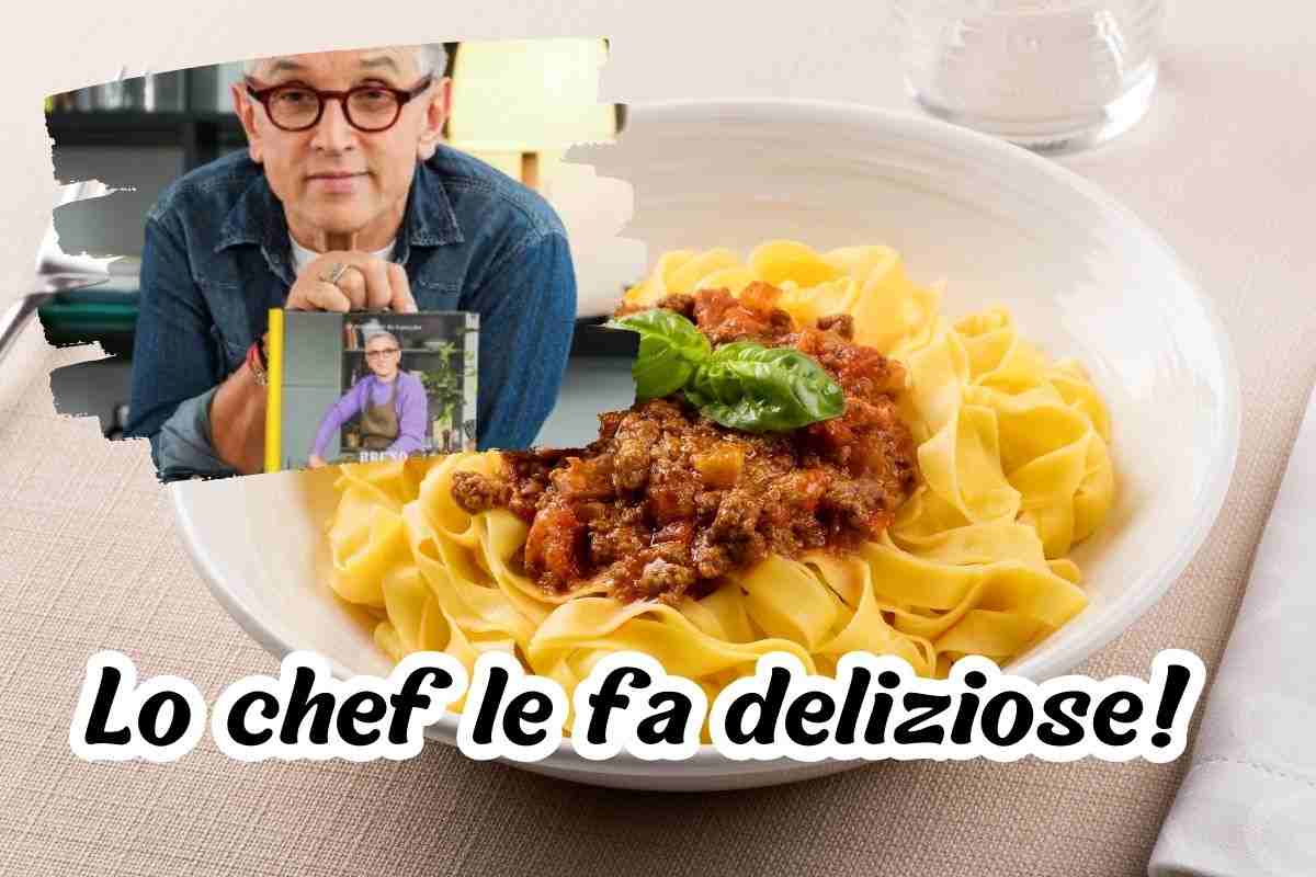 Bruno Barbieri rinnova la ricetta della tradizione: le tagliatelle alla bolognese come non le hai mai fatte