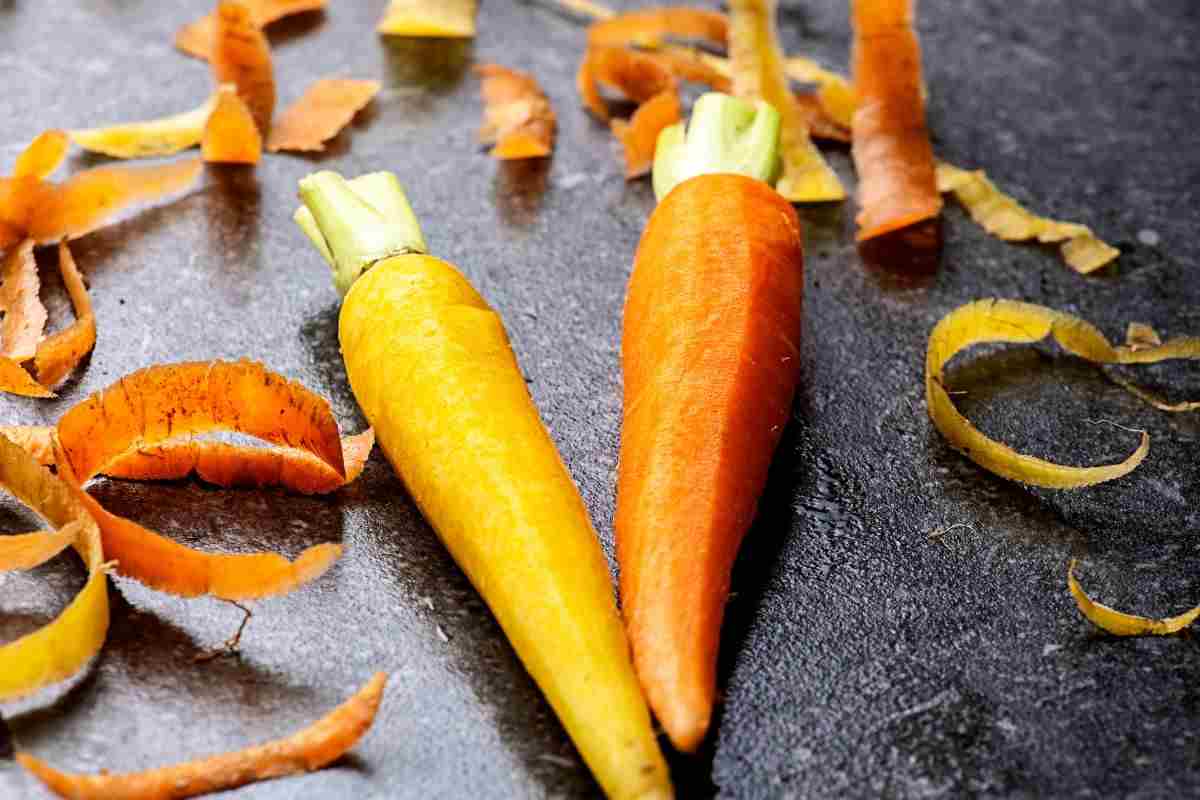 come sbucciare carote velocemente 