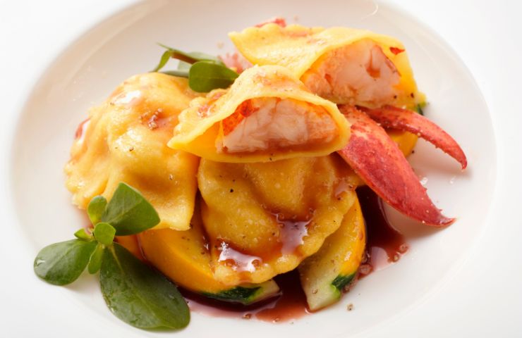 ravioli all'astice ricetta