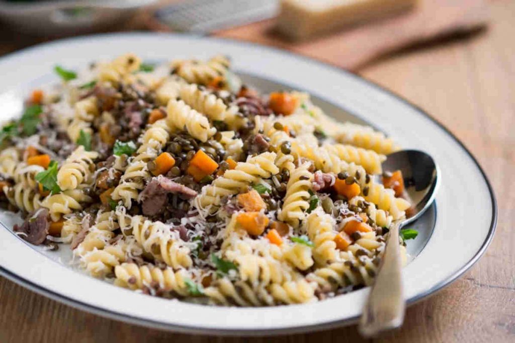 fusilli e lenticchie