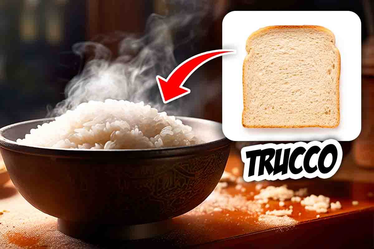 evitare pasticci riso fetta pane