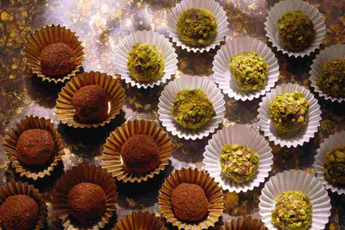 tartufi al cacao e al pistacchio ricetta