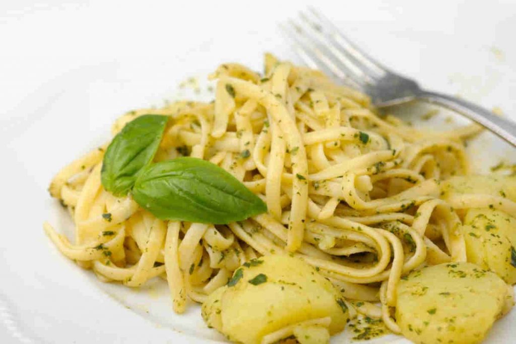 Trenette pesto fagiolini e patate 