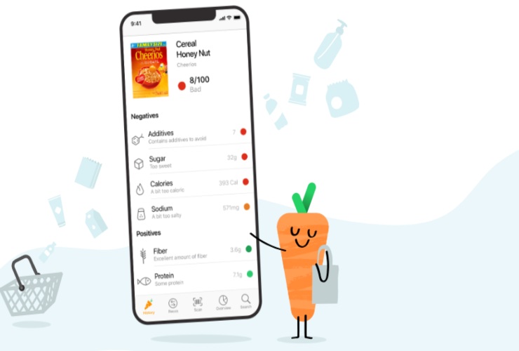 Un'App ci aiuta a scegliere il cibo sano