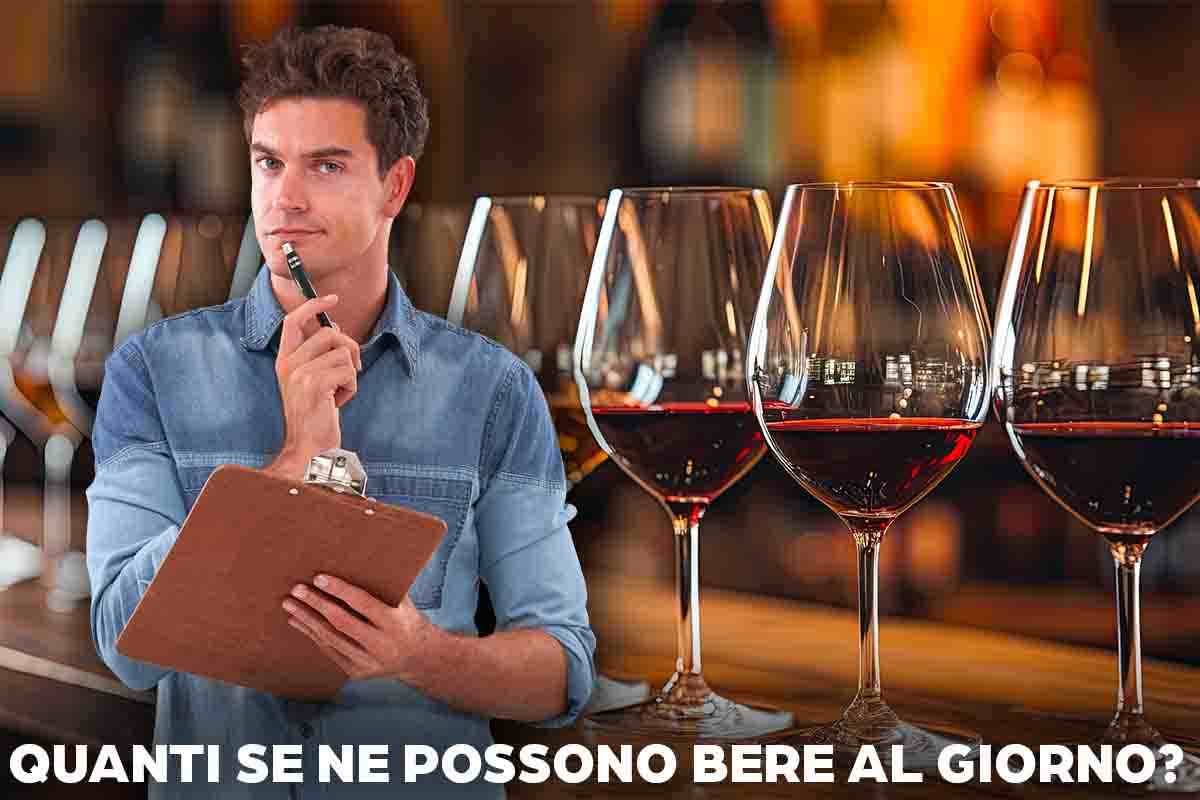 Quanti bicchieri di vino si possono bere ogni giorno per non rischiare: la rivelazione degli esperti spaventa un’intera industria