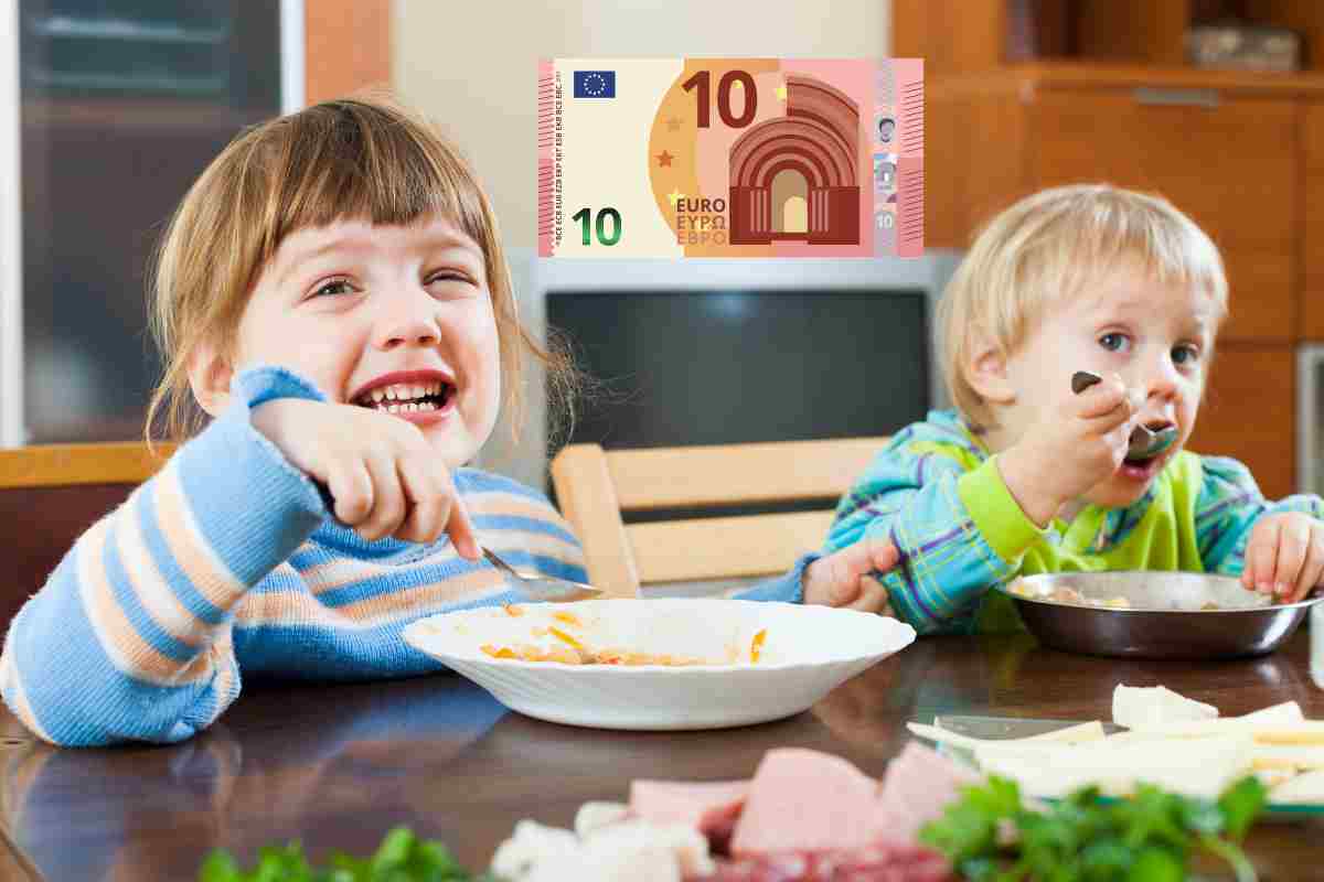 menù fisso a 10 euro bambini