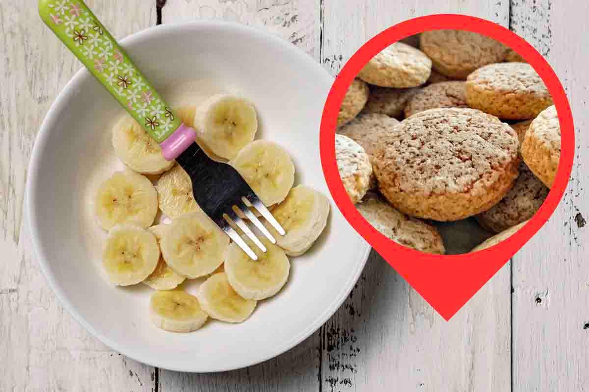 Con le banane mature prepari dei biscotti perfetti da inzuppare nel latte: la colazione non sarà più la stessa