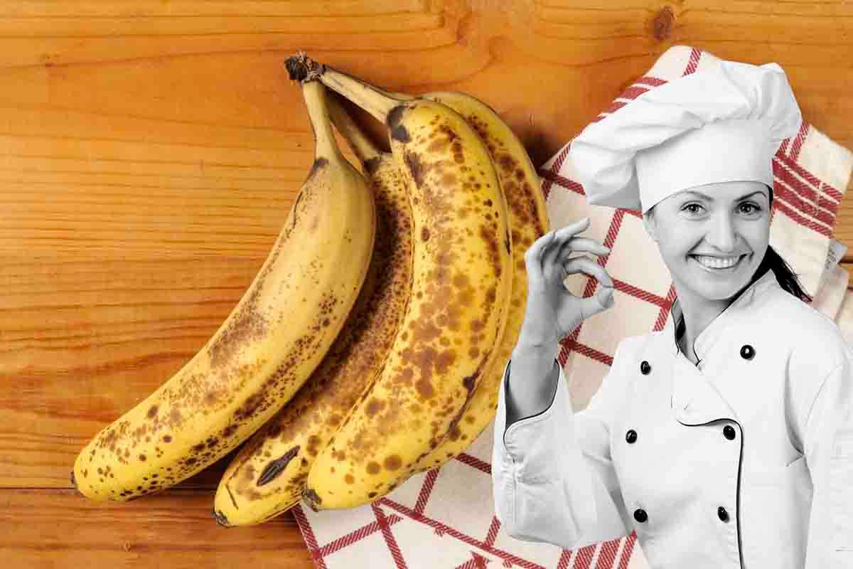 dolce con banane mature