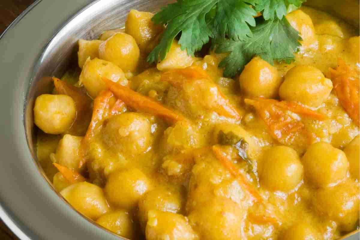 ricetta ceci al curry