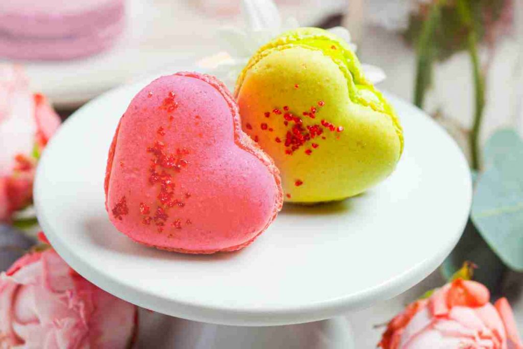 Macaron a forma di cuore