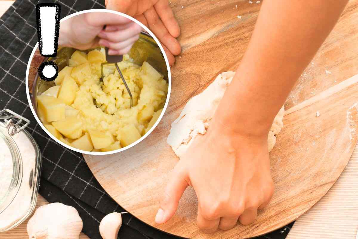 Ormai la faccio quasi ogni sera questa focaccia in padella: schiaccio due patate e ho la cena servita