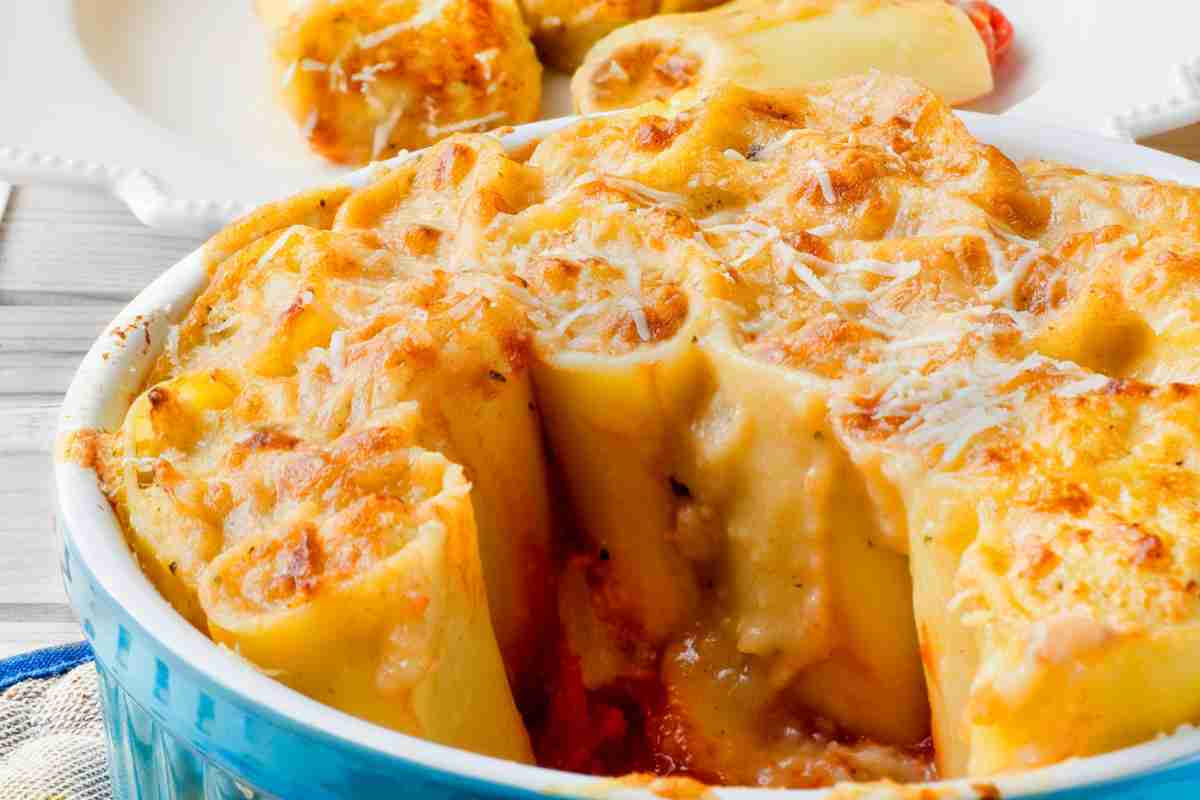 paccheri ripieni al forno ricetta