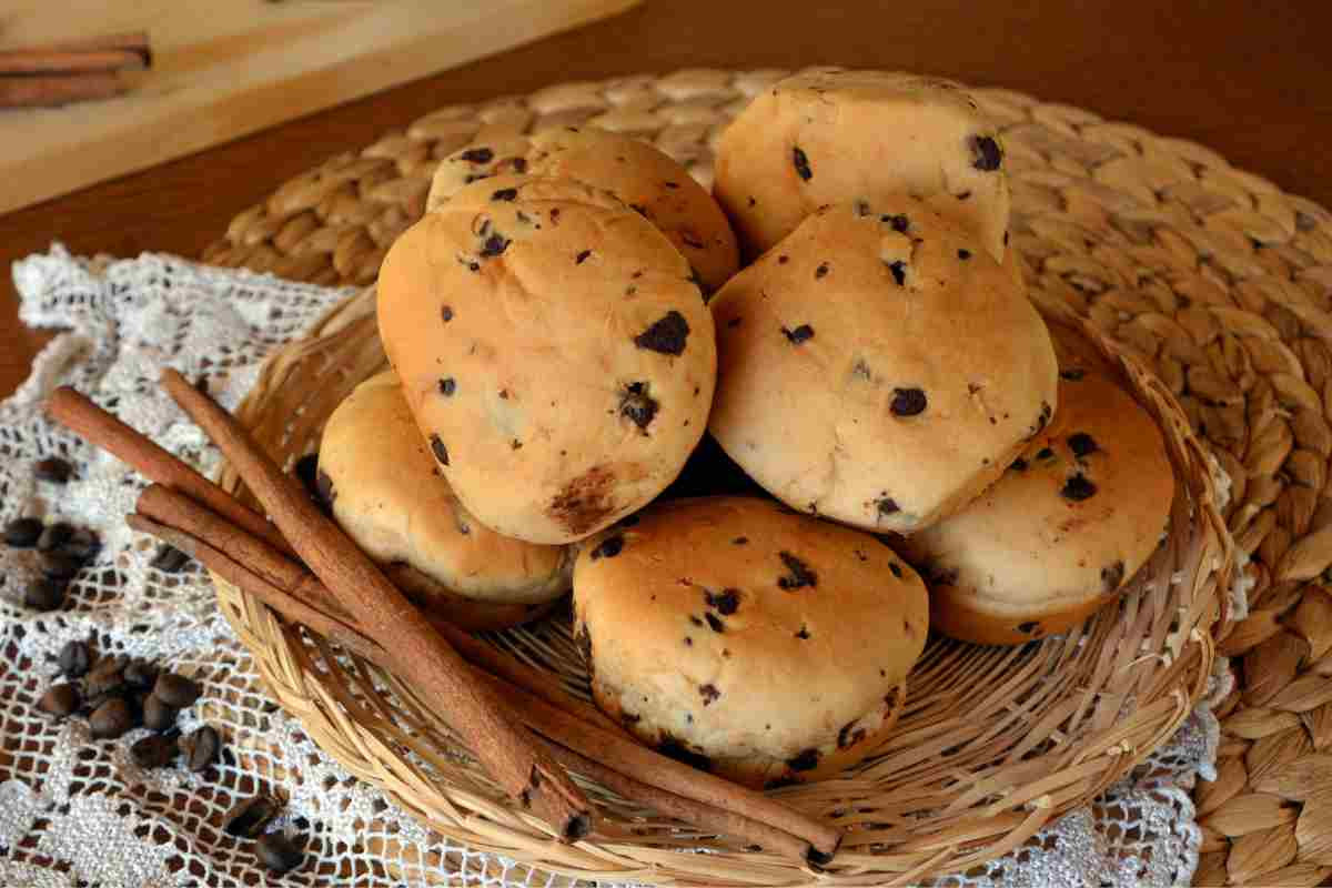 Panini con gocce di cioccolato fatti in casa