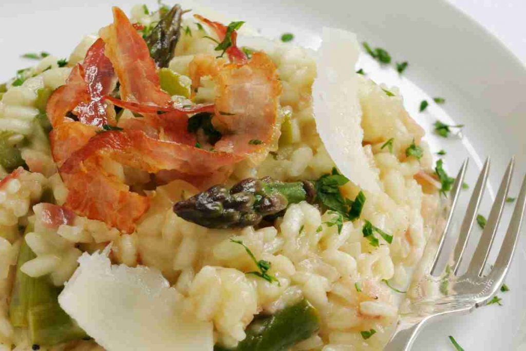 Risotto asparagi e speck