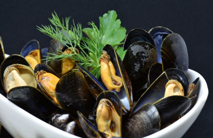 cozze ripiene di risotto ricetta