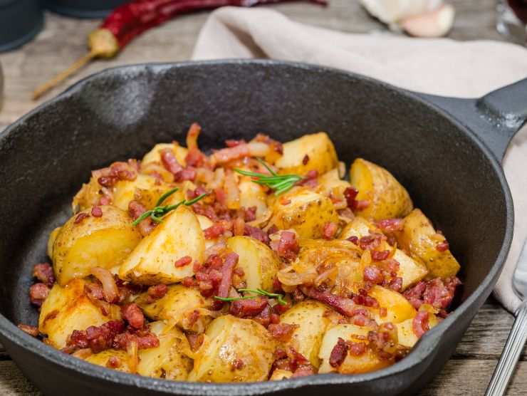 ricetta patate con pancetta