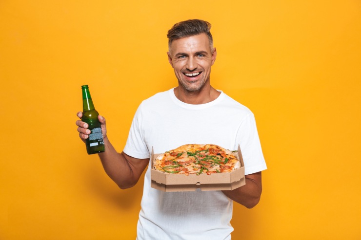 pizza e birra quando sei a dieta