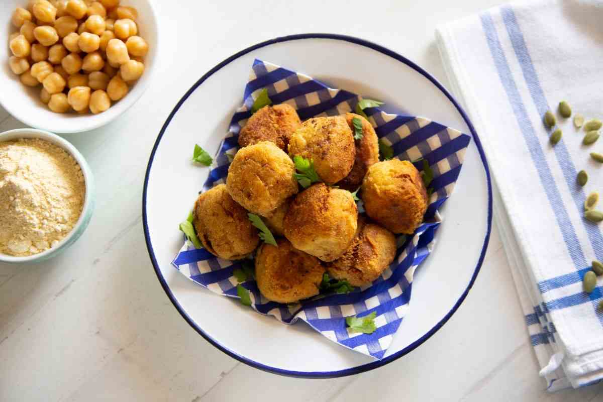 polpette di zucchine e farina di ceci