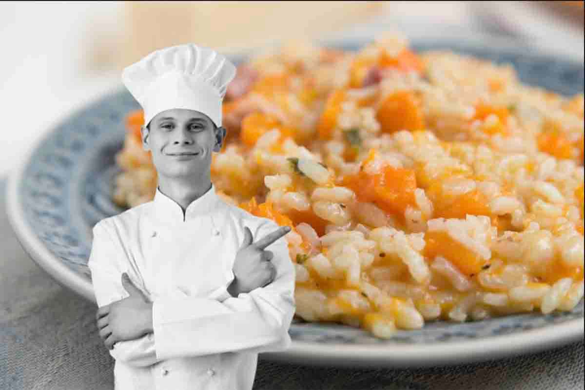 Sembra un banale risotto detox alle carote ma la ricetta di Andrea Mainardi nasconde un segreto