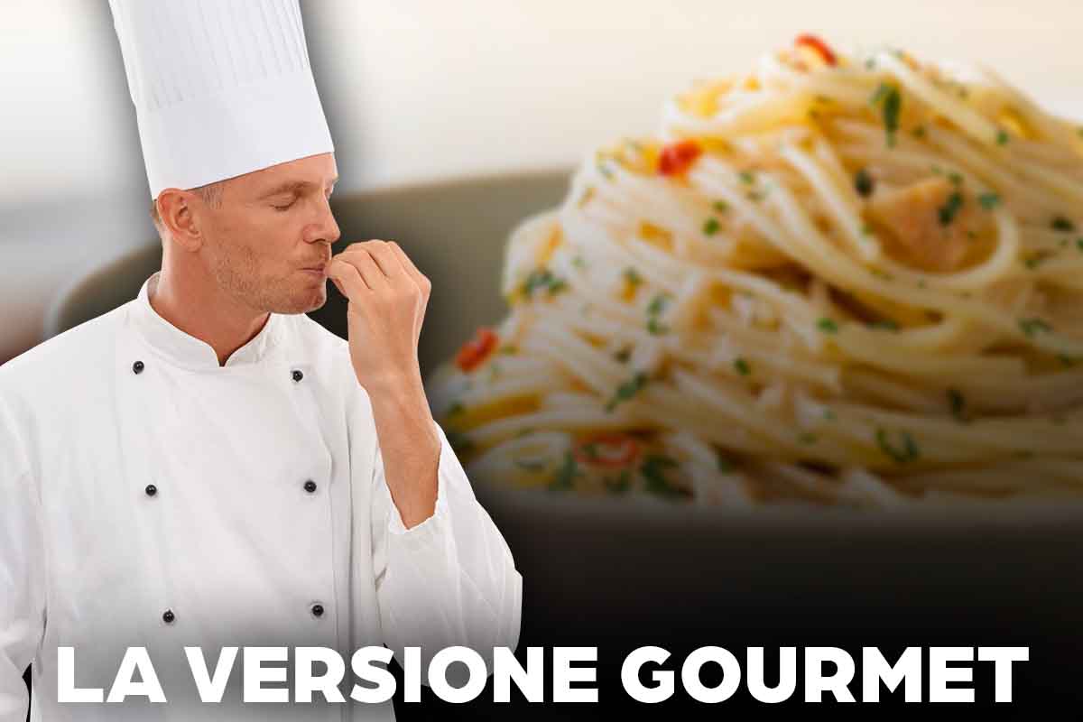 È la versione gourmet degli spaghetti aglio e olio: due ingredienti e ti sentirai uno chef