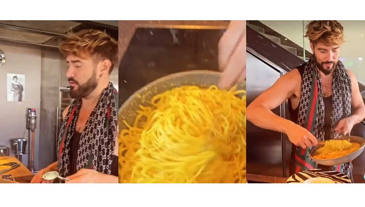 alex belli ricetta spaghetti zafferano