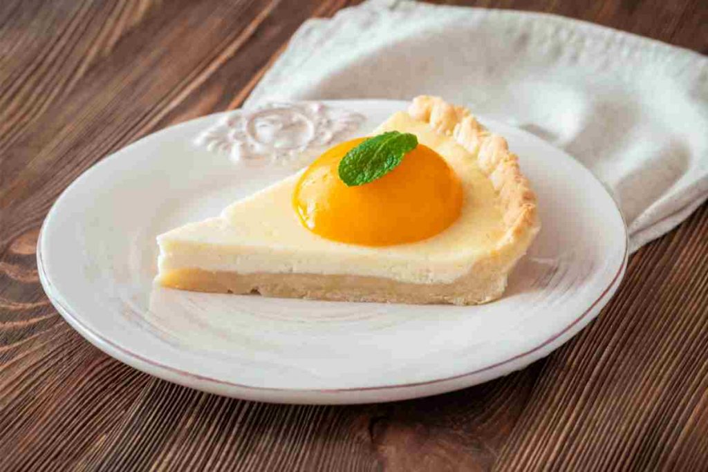 Crostata con pesche e mascarpone 