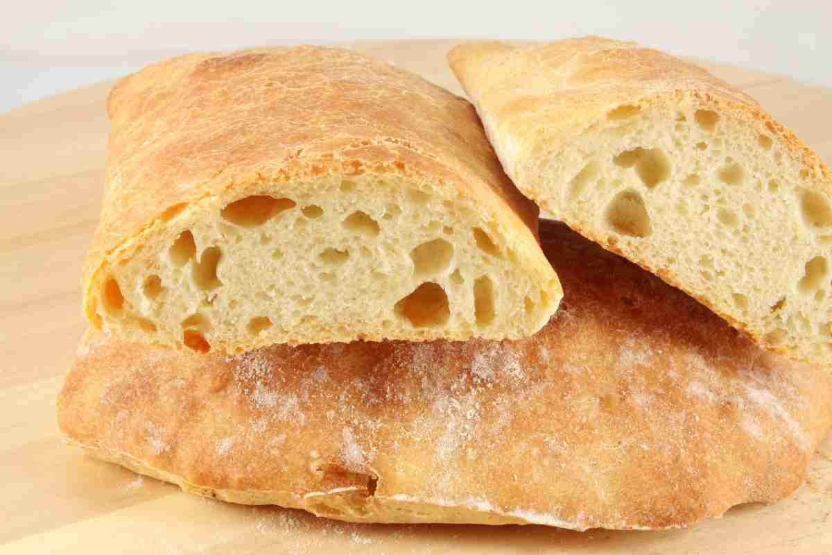 Pane ciabatta fatta in casa