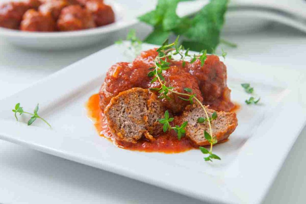 Polpette di seitan al sugo di pomodoro 