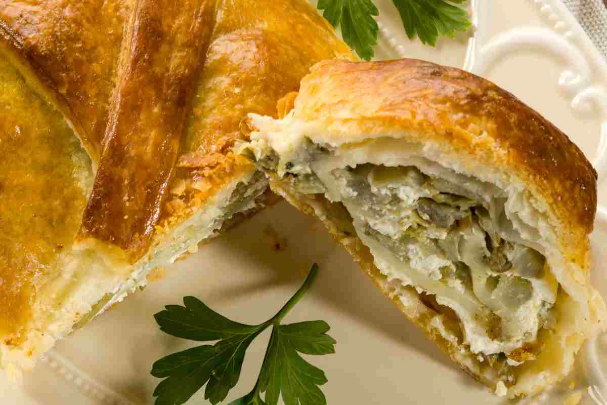 Strudel carciofi e ricotta, antipasto dell’ultimo momento che mi salva sempre il pranzo