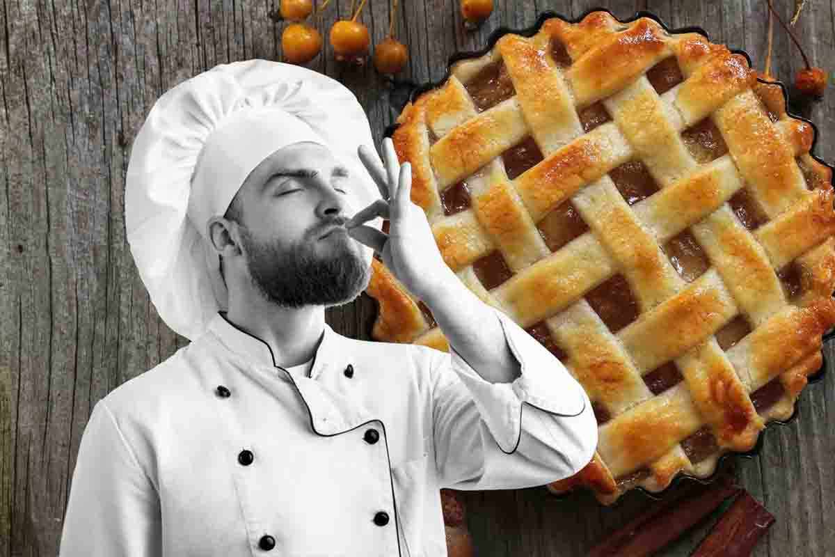 La mia crostata la faccio con marmellata fatta in casa ed una pasta frolla leggerissima: la mangi e non ti senti in colpa