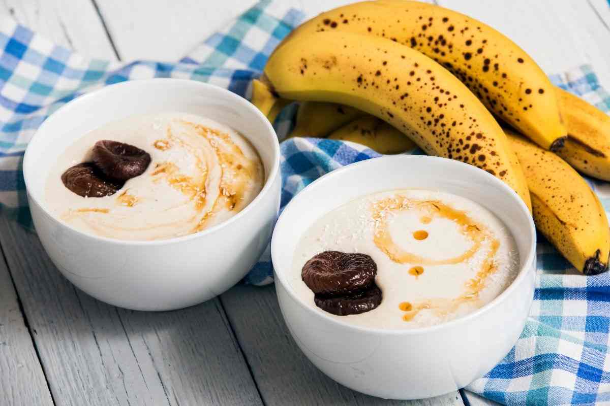 ricetta crema di banana e biscotti