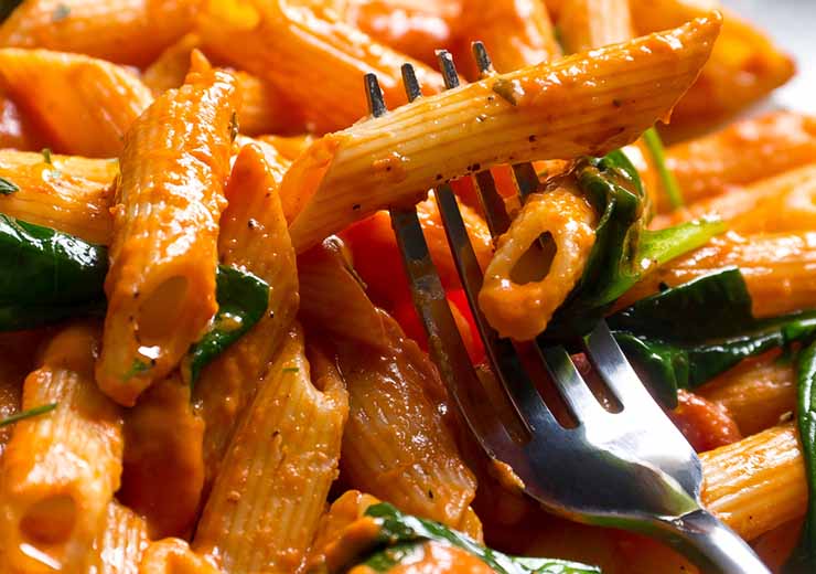 ricetta penne al baffo