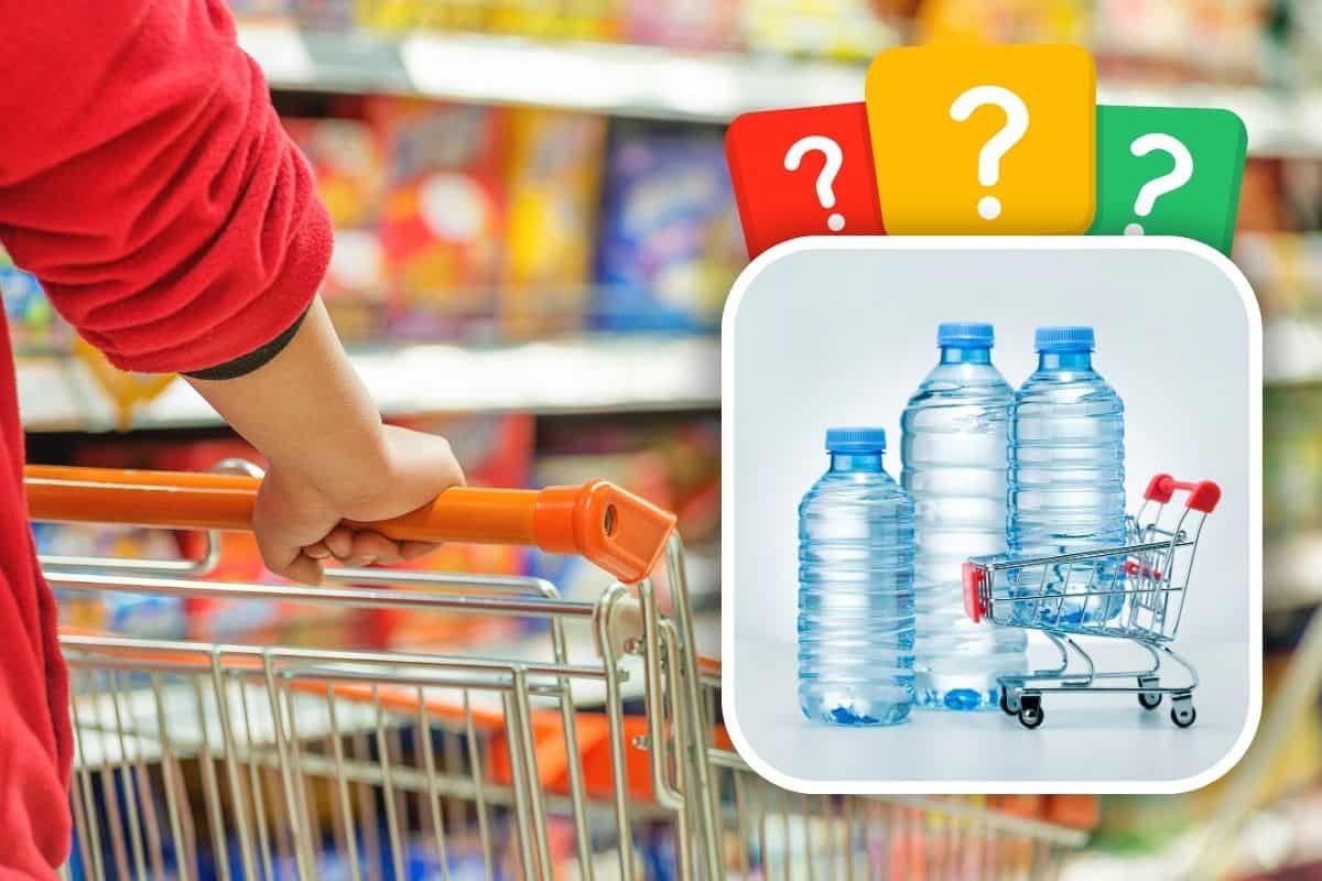 Posizione acqua al supermercato: la strategia